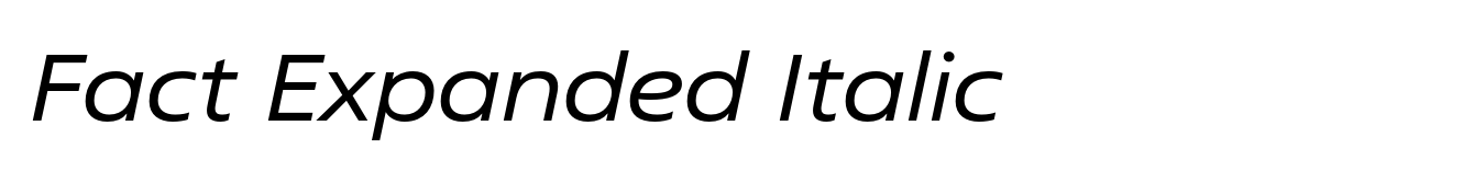 Fact Expanded Italic